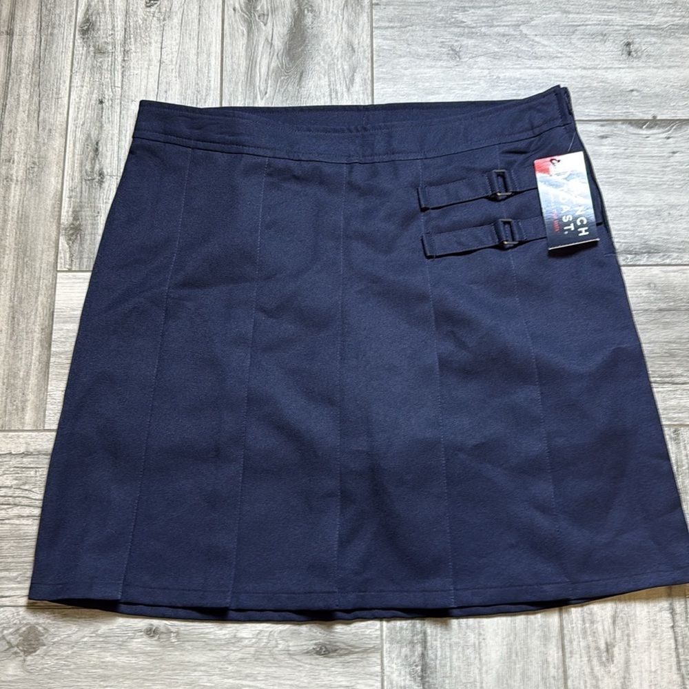 French Toast Girls Navy School Uniform Pleated Front Scooter Skirt Size 16 NWT